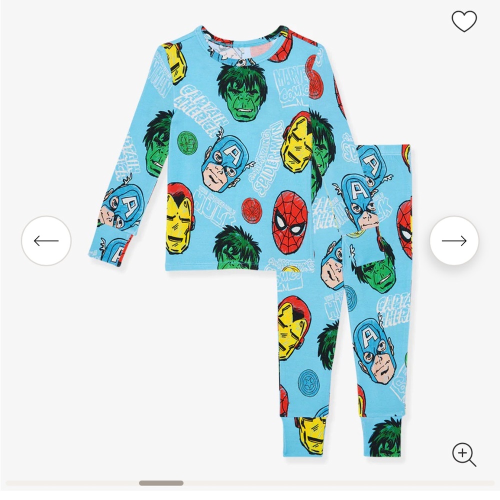 Posh Peanut Marvel Heroes Classic Pajama Set
